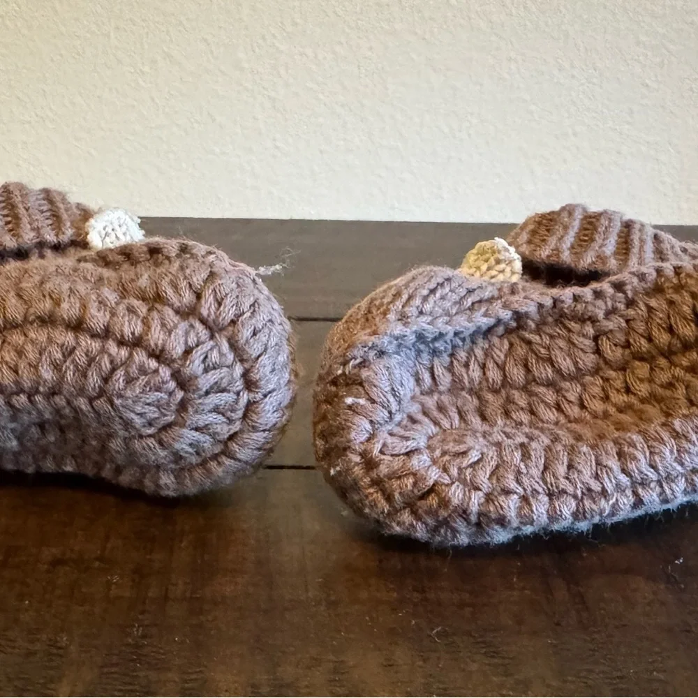 Carter’s Reindeer Infant Knit Baby Booties